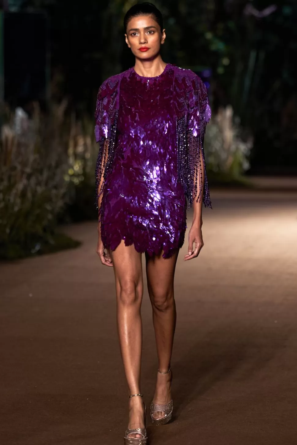 Dresses & Gowns<Rahul Mishra Amethyst Crystal Short Cape Set