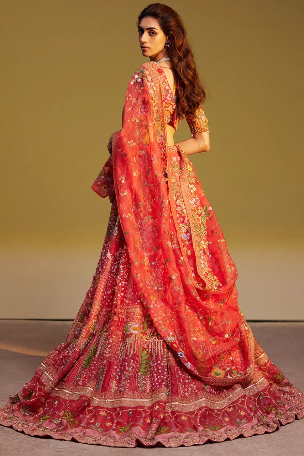 Lehenga Sets<Rahul Mishra Gulistan Hand Embroidered Lehenga Set