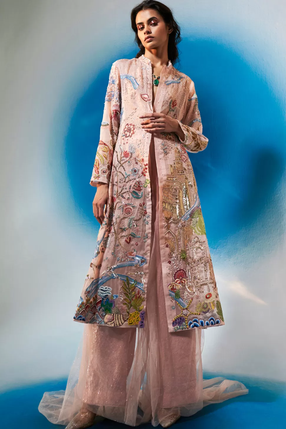 Kurta Sets<Rahul Mishra Hand Embroidered Cosmos Kurta Set