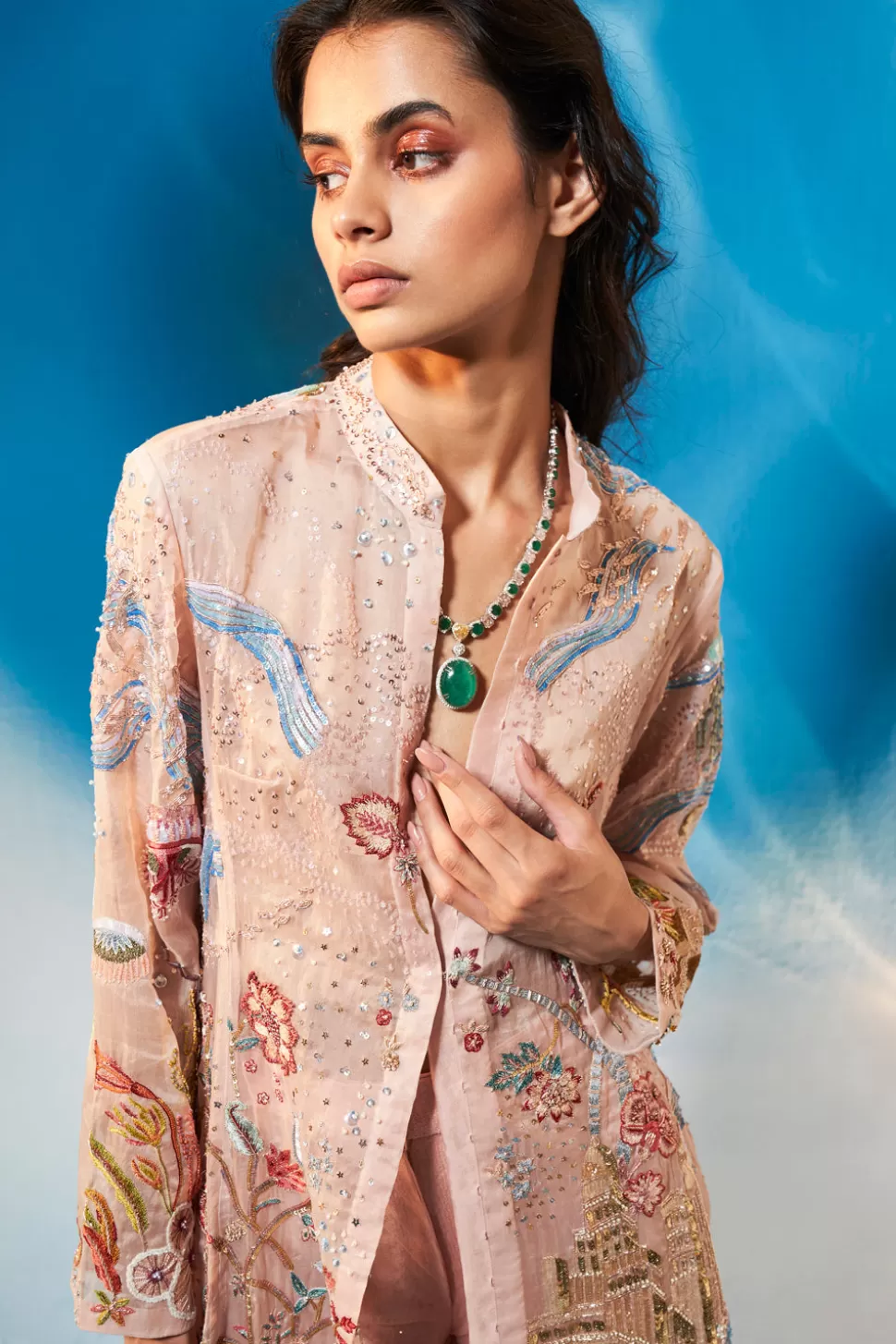 Kurta Sets<Rahul Mishra Hand Embroidered Cosmos Kurta Set