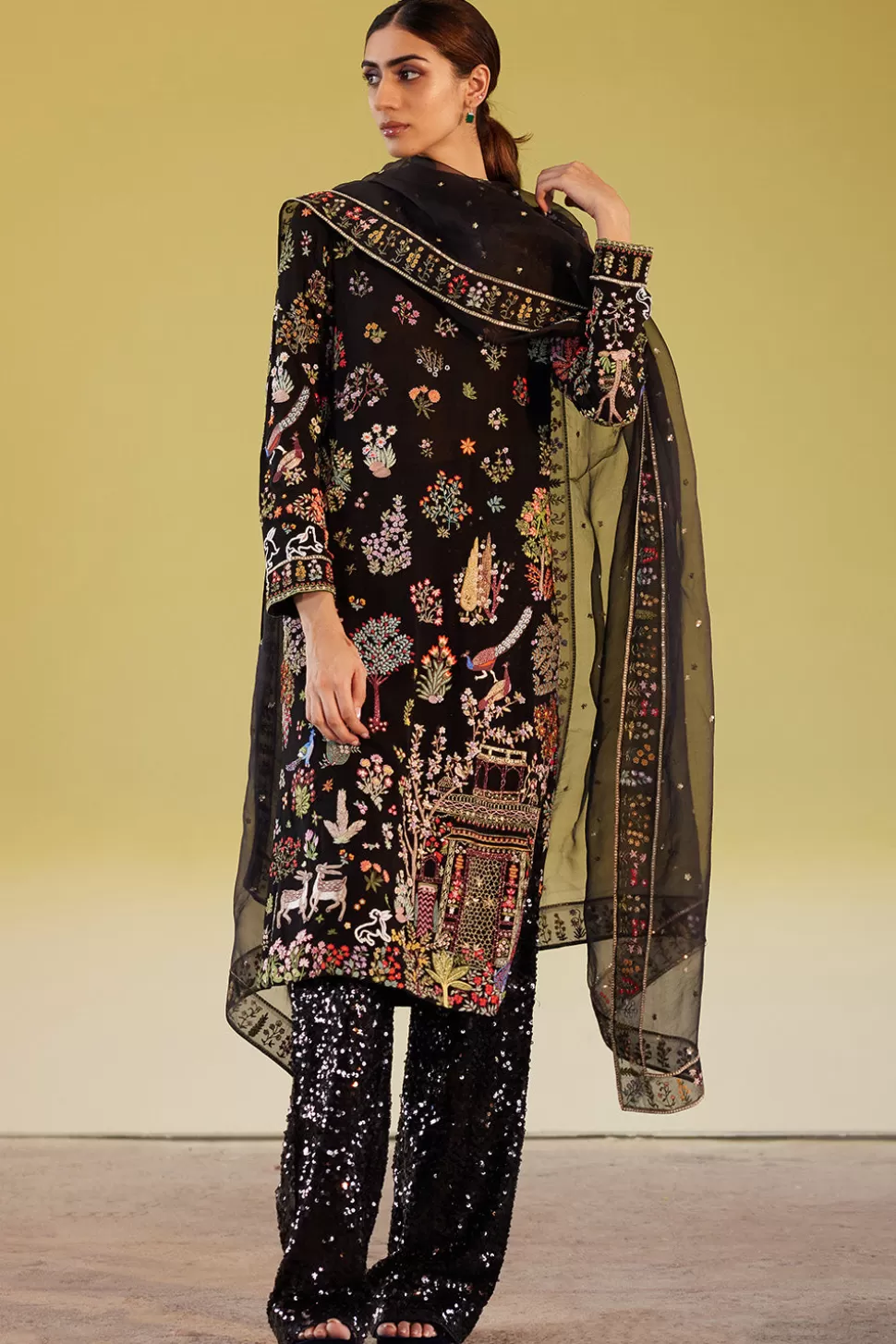 Kurta Sets<Rahul Mishra Hand Embroidered Navbhumi Straight Kurta Set