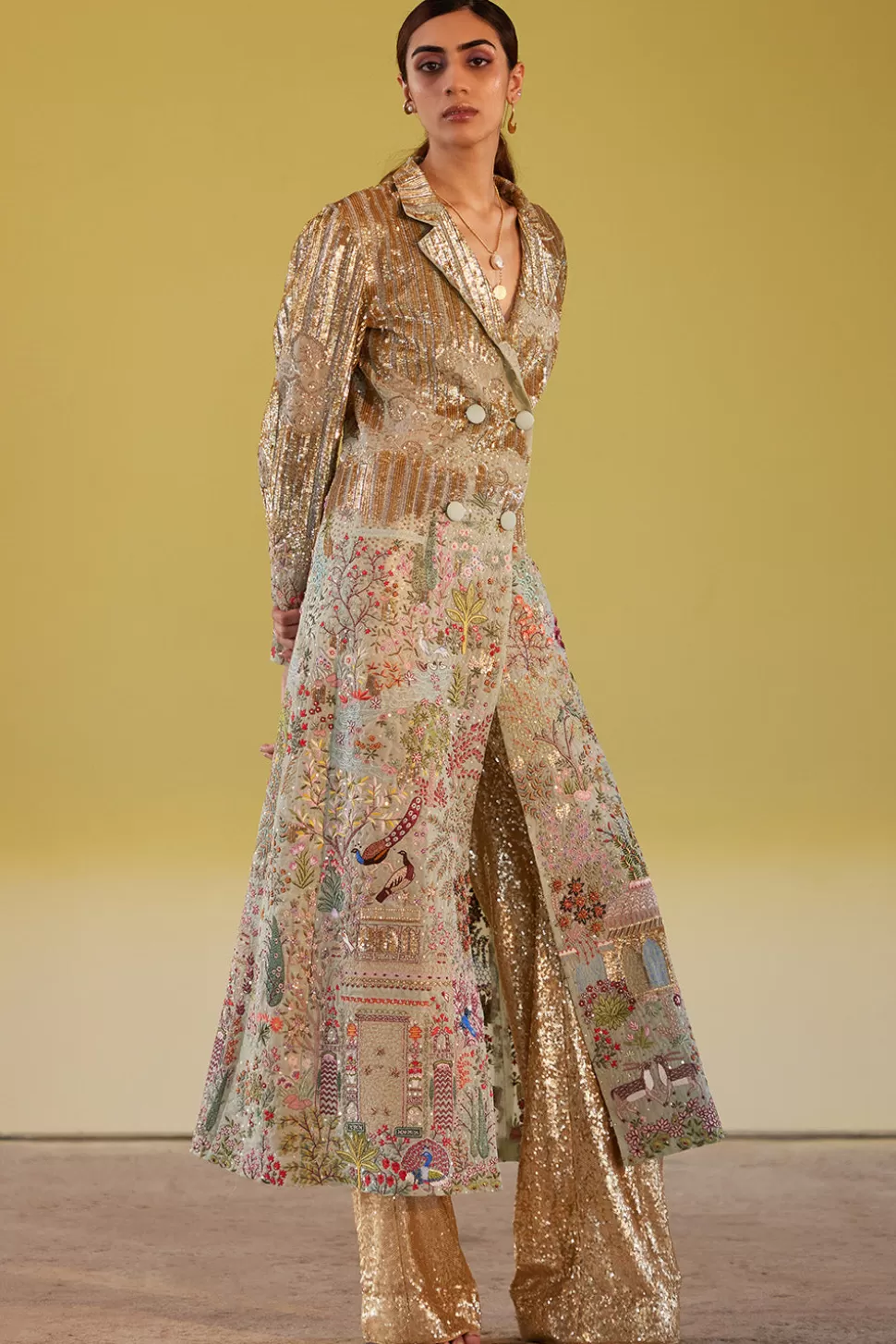 Jacket & Jacket Sets<Rahul Mishra Navbhumi Hand Embroidered Trench Set