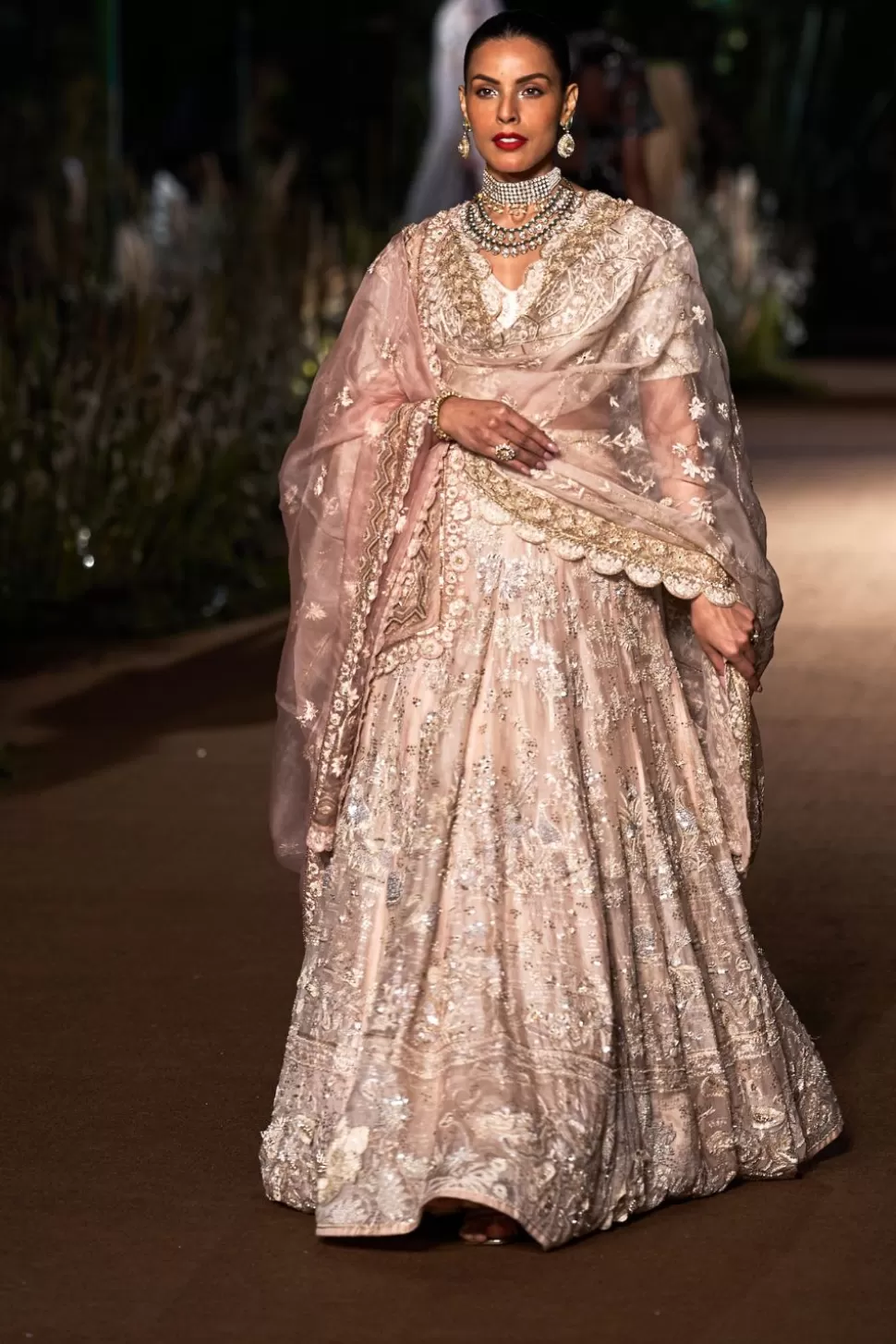 Lehenga Sets<Rahul Mishra Tonal Hans Bageecha Lehenga Set